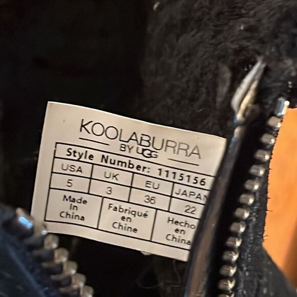 Koolaburra by UGG side zip fleece lined boot size 5 - Picture 7 of 7